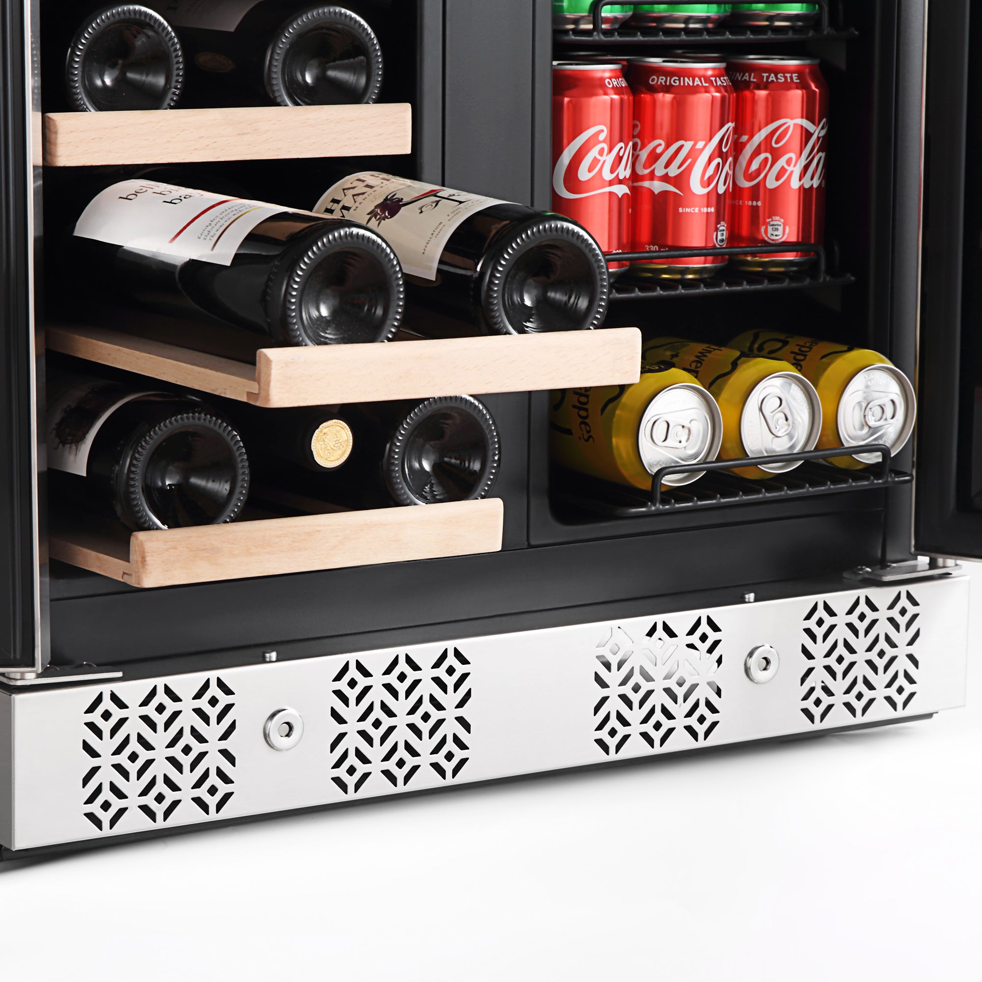 Empava 24 Inch Dual Zone Wine Cooler & Beverage Fridge