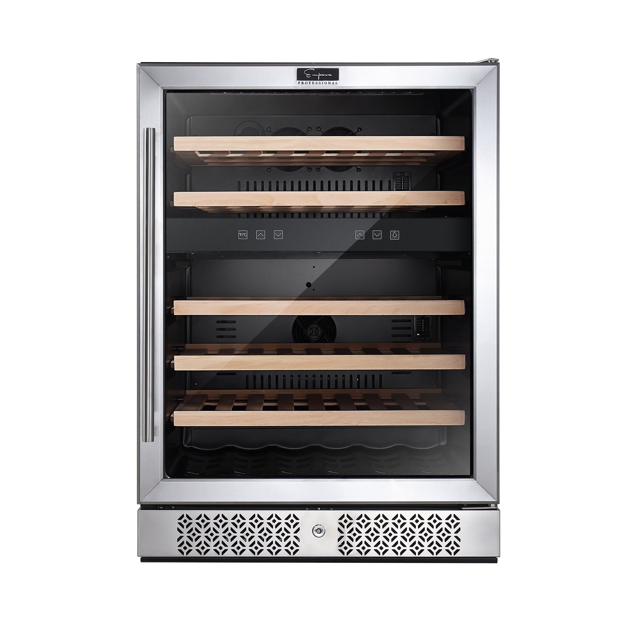 Empava 24 Inch Dual Zone Wine Cooler Beverage Fridge