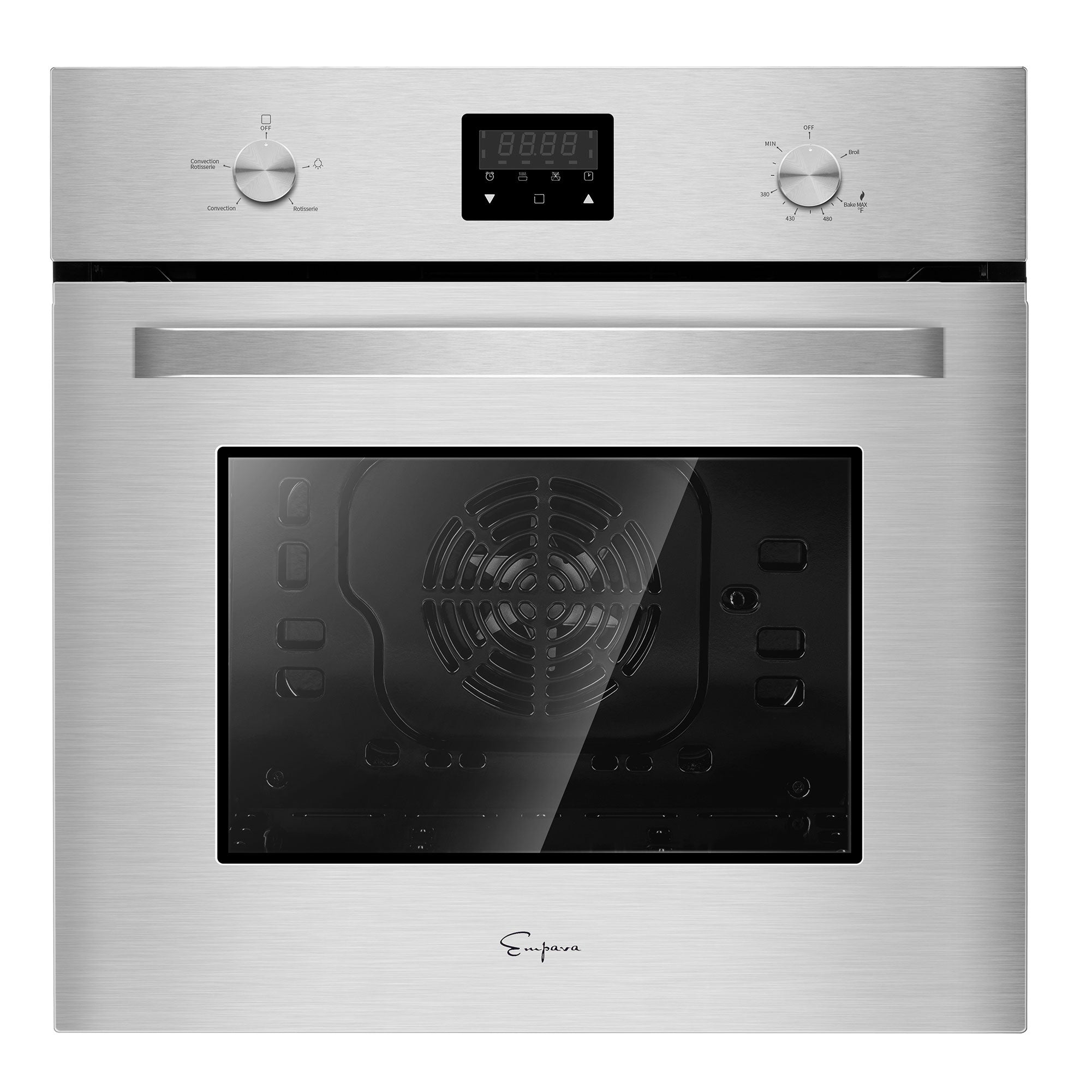 Empava 24 inch 2.3 Cu. Ft. Single Gas Wall Oven - Only For Natural Gas