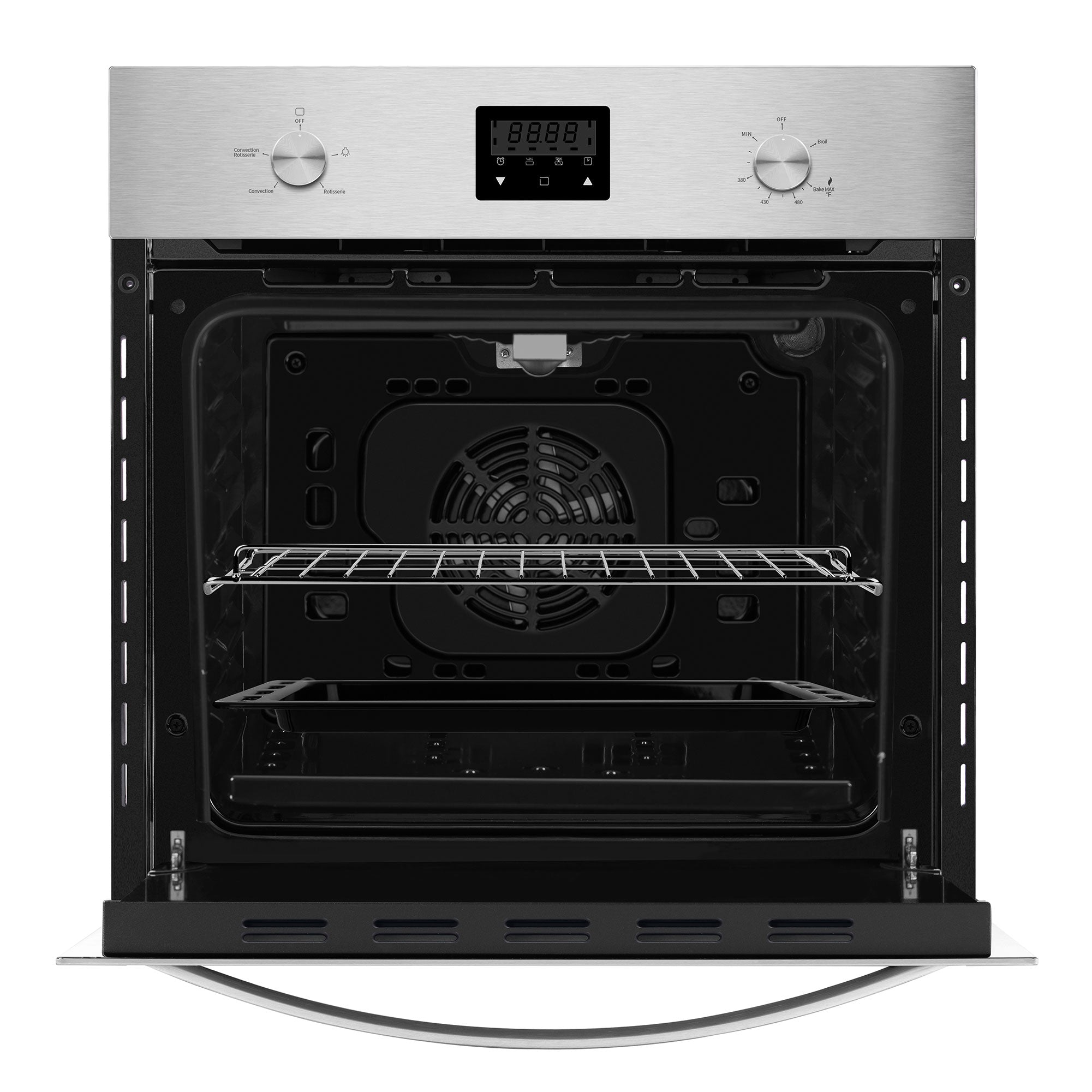 Empava 24 inch 2.3 Cu. Ft. Single Gas Wall Oven - Only For Natural Gas