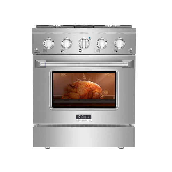 Empava 30 inch Pro-Style Slide-In Single Oven Gas Range