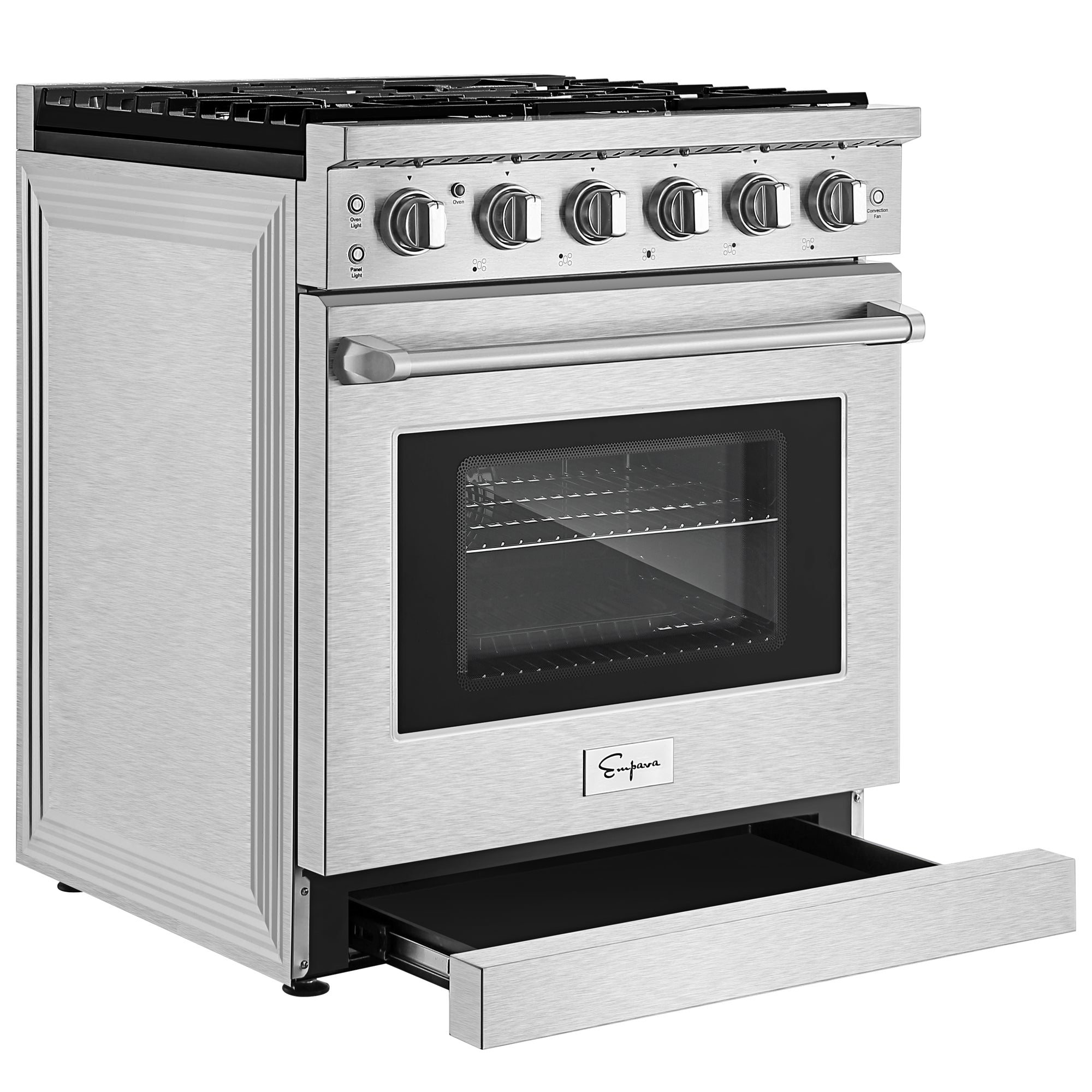 Empava 30 inch Pro-Style Slide-in Single Oven Gas Range