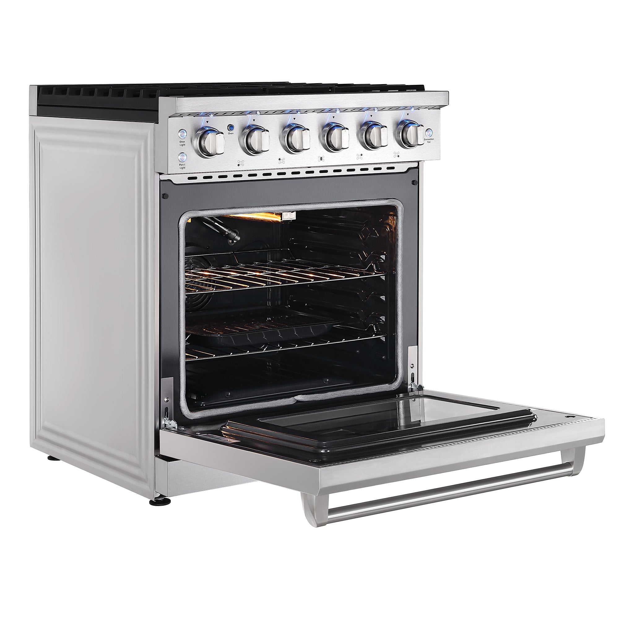 Empava 30 inch Pro-Style Slide-in Single Oven Gas Range