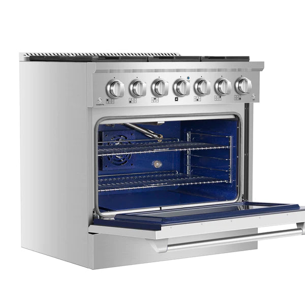 Empava 36 inch Pro-Style Slide-In Single Oven Gas Range