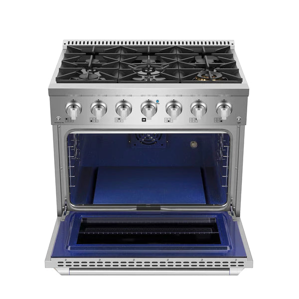 Empava 36 inch Pro-Style Slide-In Single Oven Gas Range