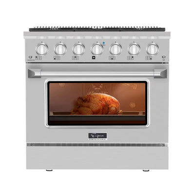 Empava 36 inch Pro-Style Slide-In Single Oven Gas Range