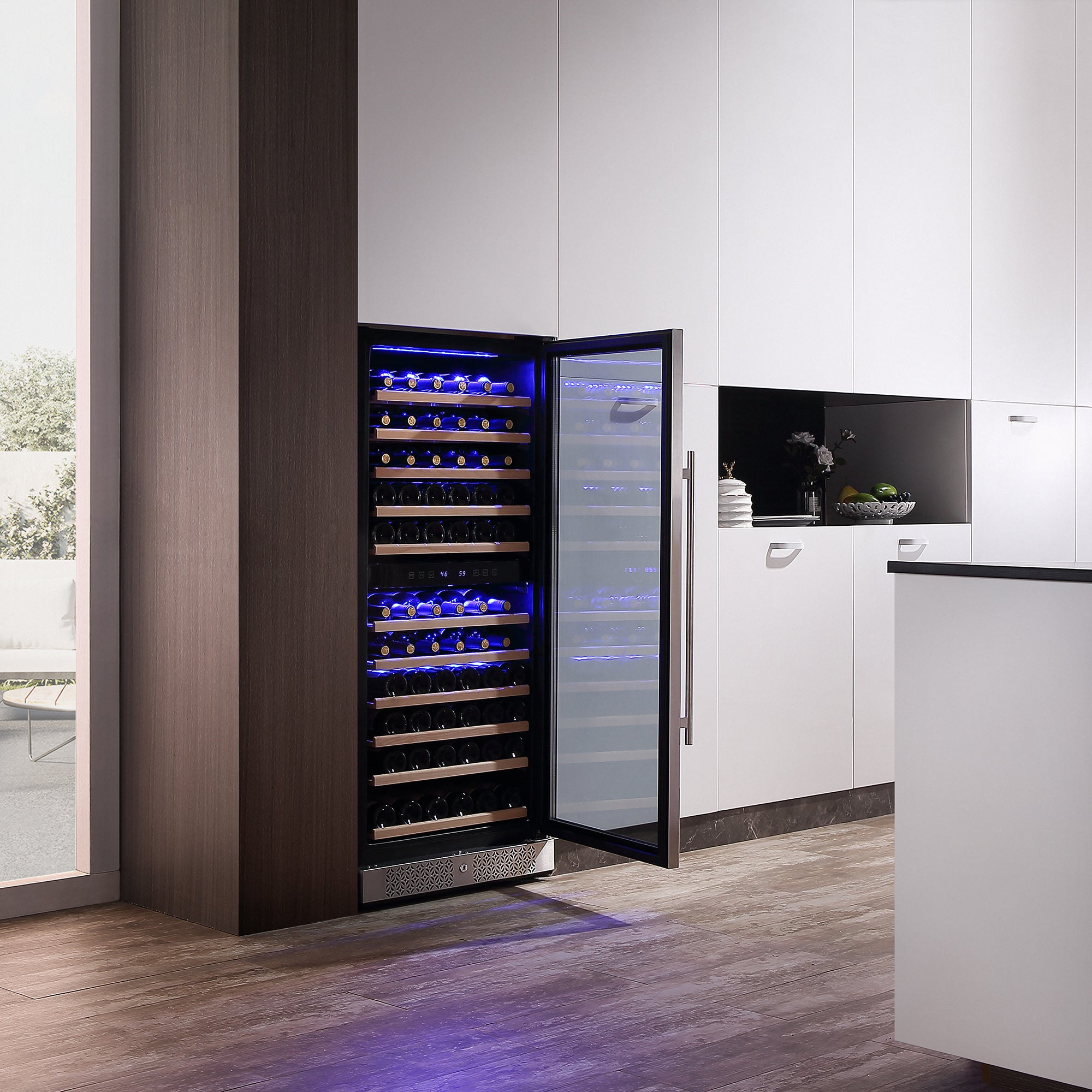 Empava Wine Refrigerator 55 Inch Tall Dual Zone Wine Fridge