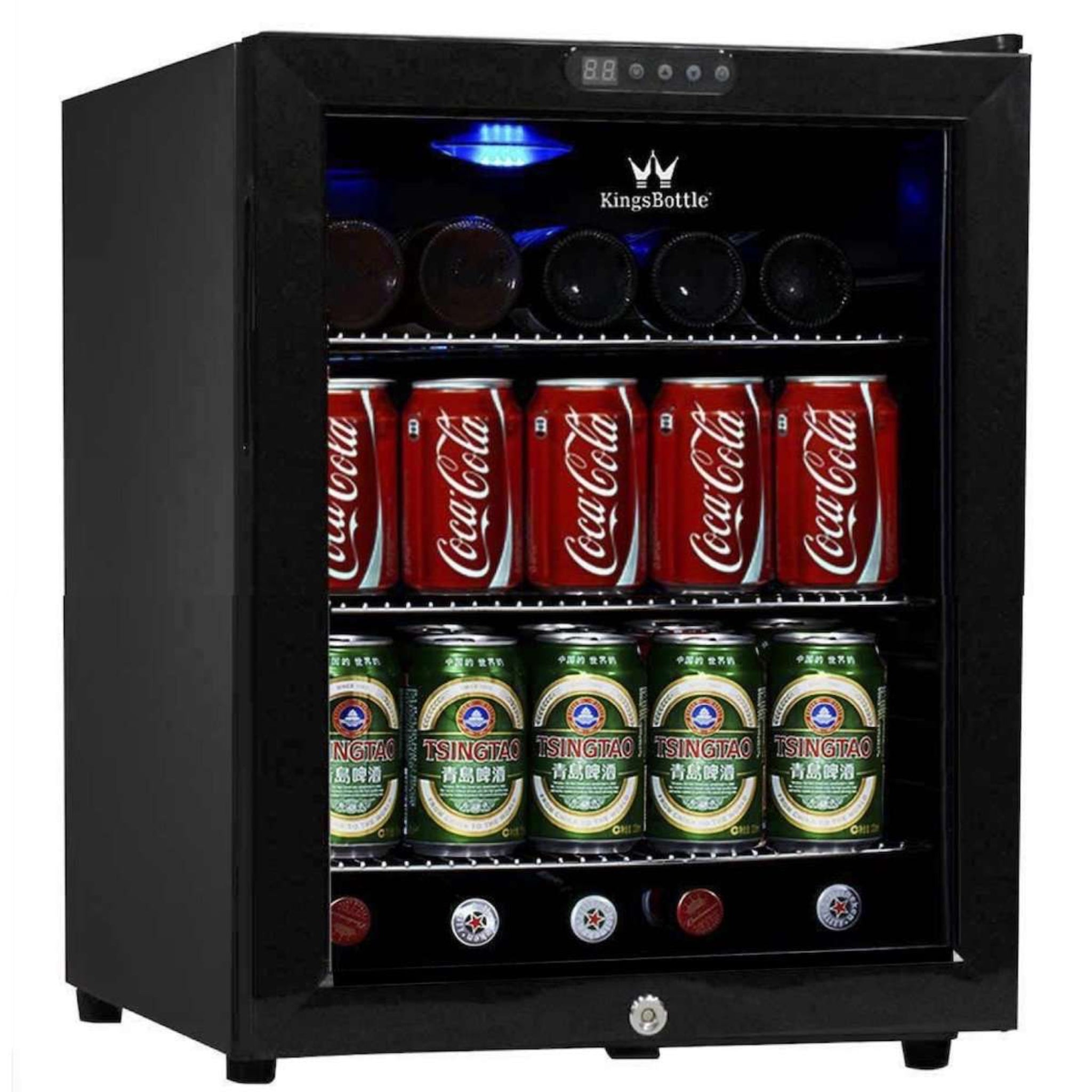 CC KingsBottle 45 Can Compressor Mini Bar Fridge KBU52BP 1