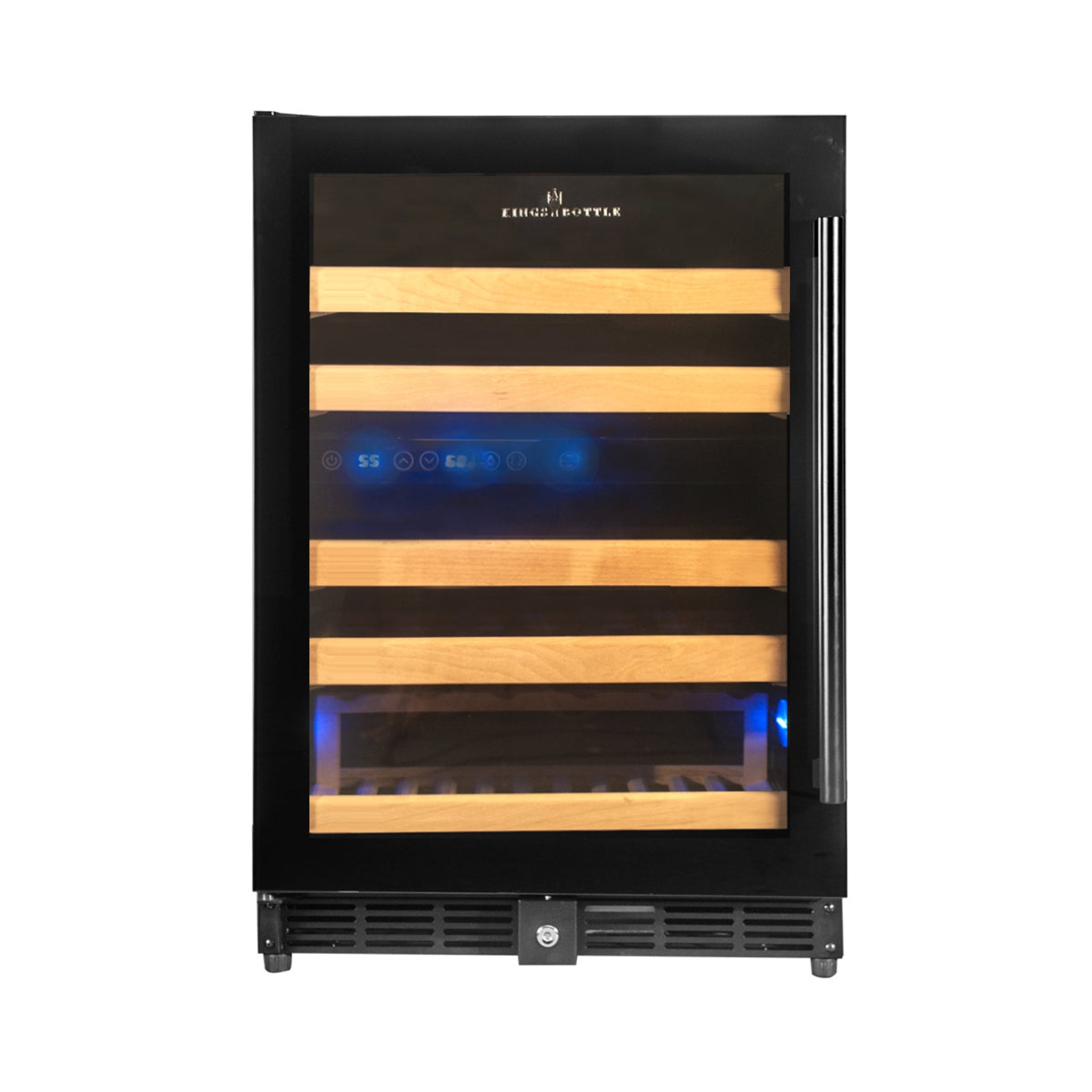 CC KingsBottle 44 Bottles 24 Inch Under Counter Dual Zone Wine Cooler KBU50DX-SS RHH 5