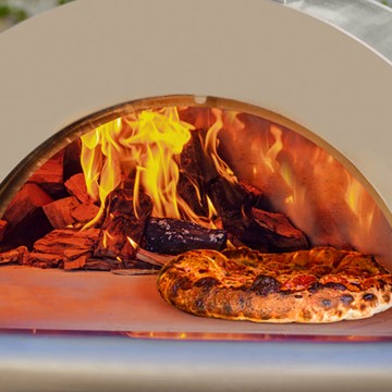 Empava Outdoor Wood Fired Pizza Oven With Side Table