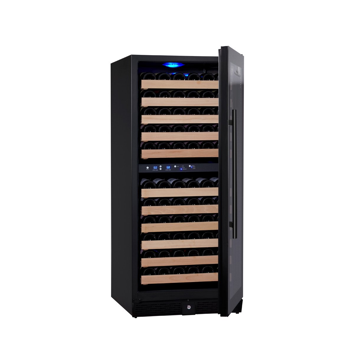 CC KingsBottle 100 Bottle Upright Dual Zone Wine Fridge For Home KBU100DX-SS RHH 5
