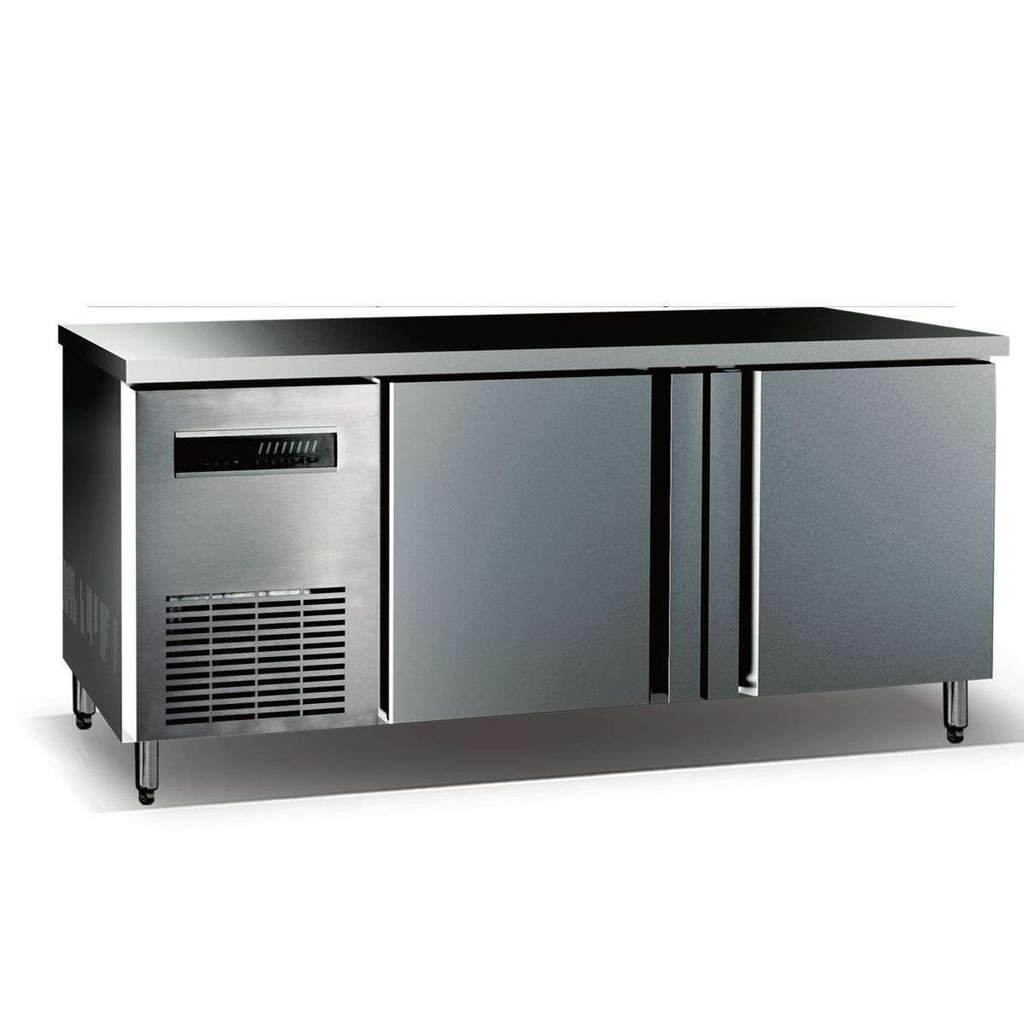 CC KingsBottle 59" Two Stainless Steel Door Back Bar Cooler-On Sale KBU380SD 1