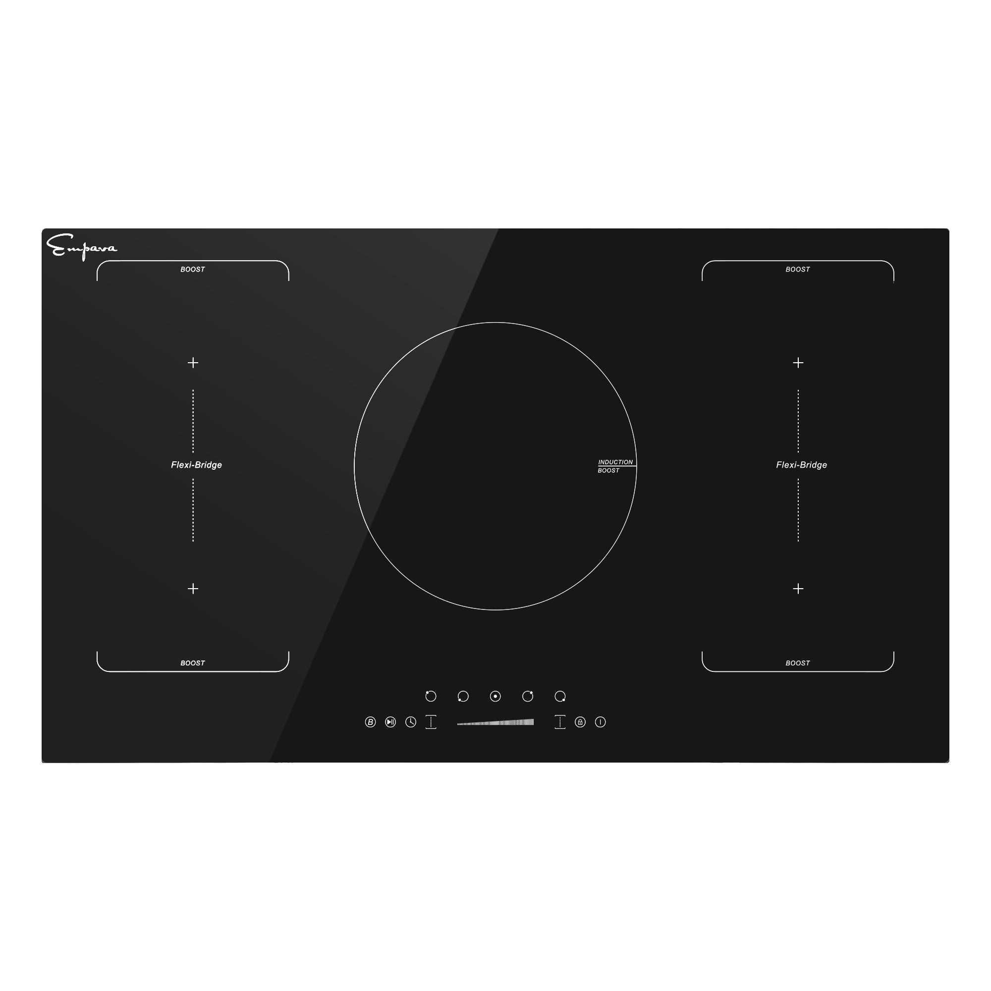 Empava 36 inch Black Electric Stove Induction Cooktop