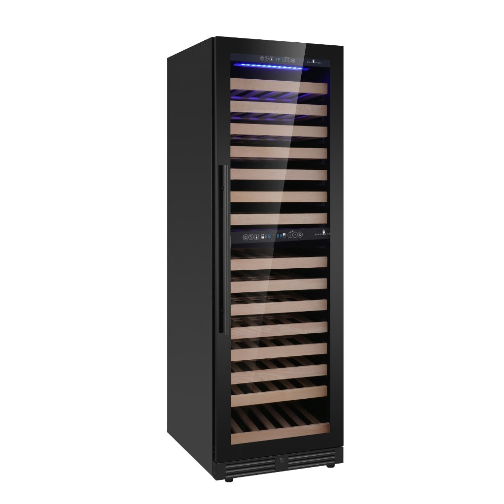 CC KingsBottle Upright Low-E Glass Door Dual Zone Large Wine Cooler KBU425DX-FG RHH 2