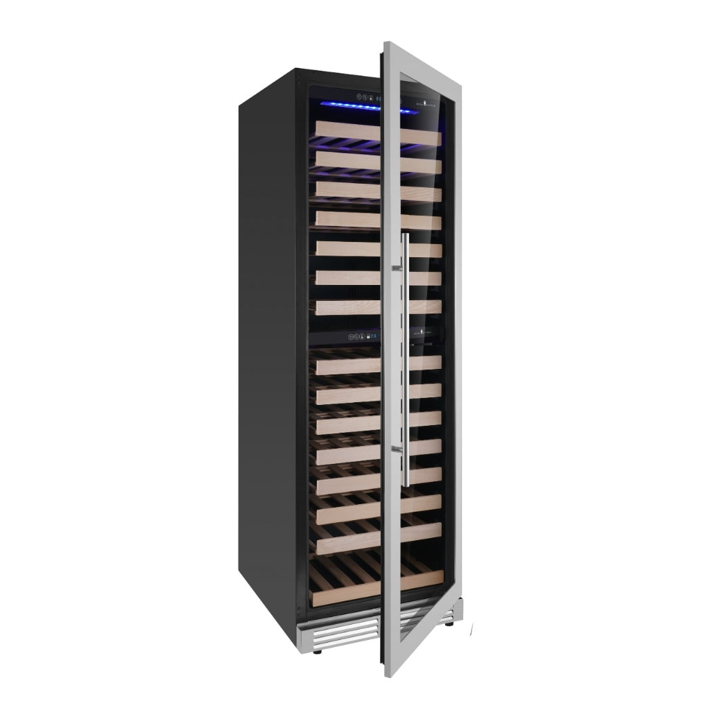 CC KingsBottle Upright Low-E Glass Door Dual Zone Large Wine Cooler KBU425DX-FG RHH 4