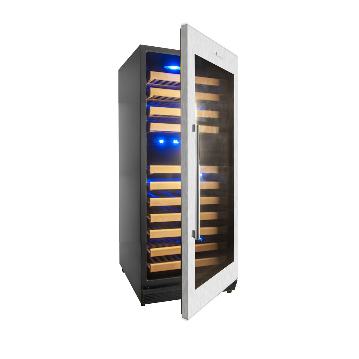 CC KingsBottle 100 Bottle Upright Dual Zone Wine Fridge For Home KBU100DX-SS RHH 1