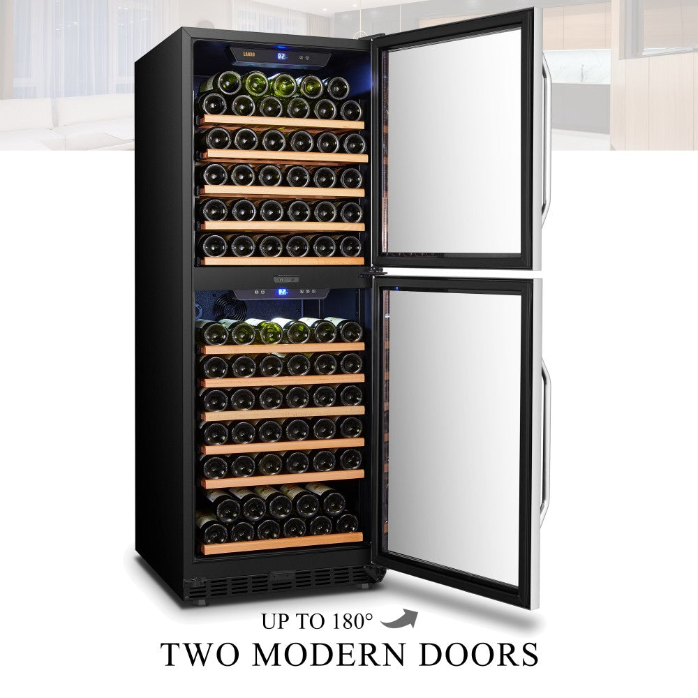 CC Lanbo 133 bottles dual zone wine cooler- LW133DD 4