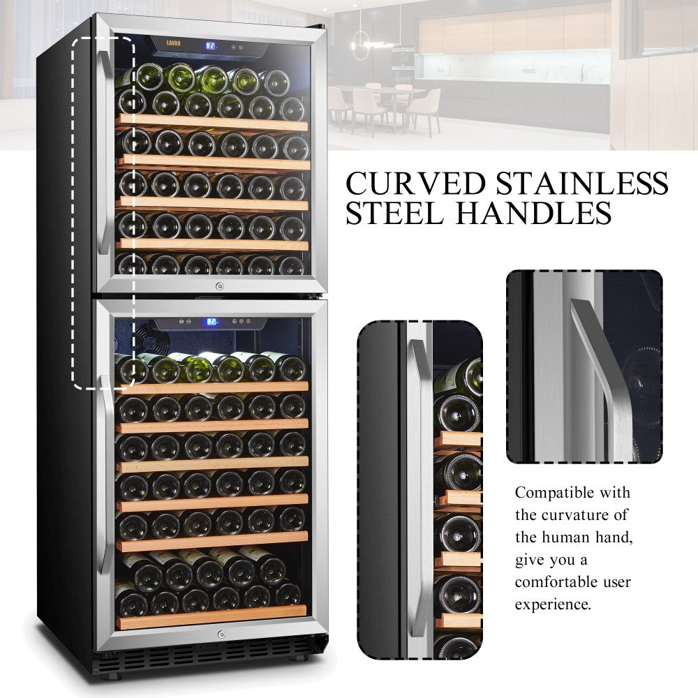 CC Lanbo 133 bottles dual zone wine cooler- LW133DD 11113