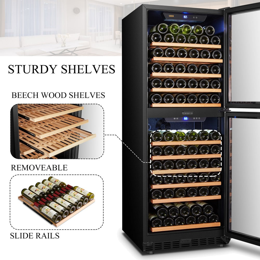 CC Lanbo 133 bottles dual zone wine cooler- LW133DD 1112