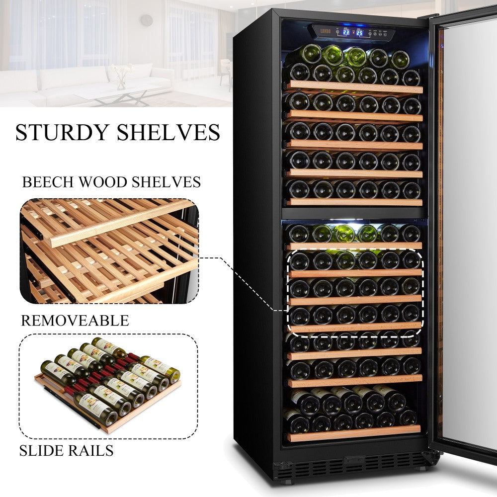 CC Lanbo 138 bottles dual zone wine cooler- LW142D 3