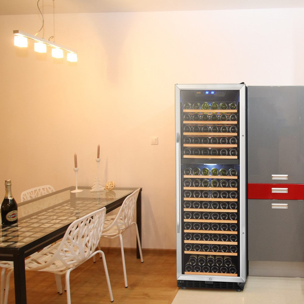 CC Lanbo 160 bottles dual zone wine cooler - LW165D 4