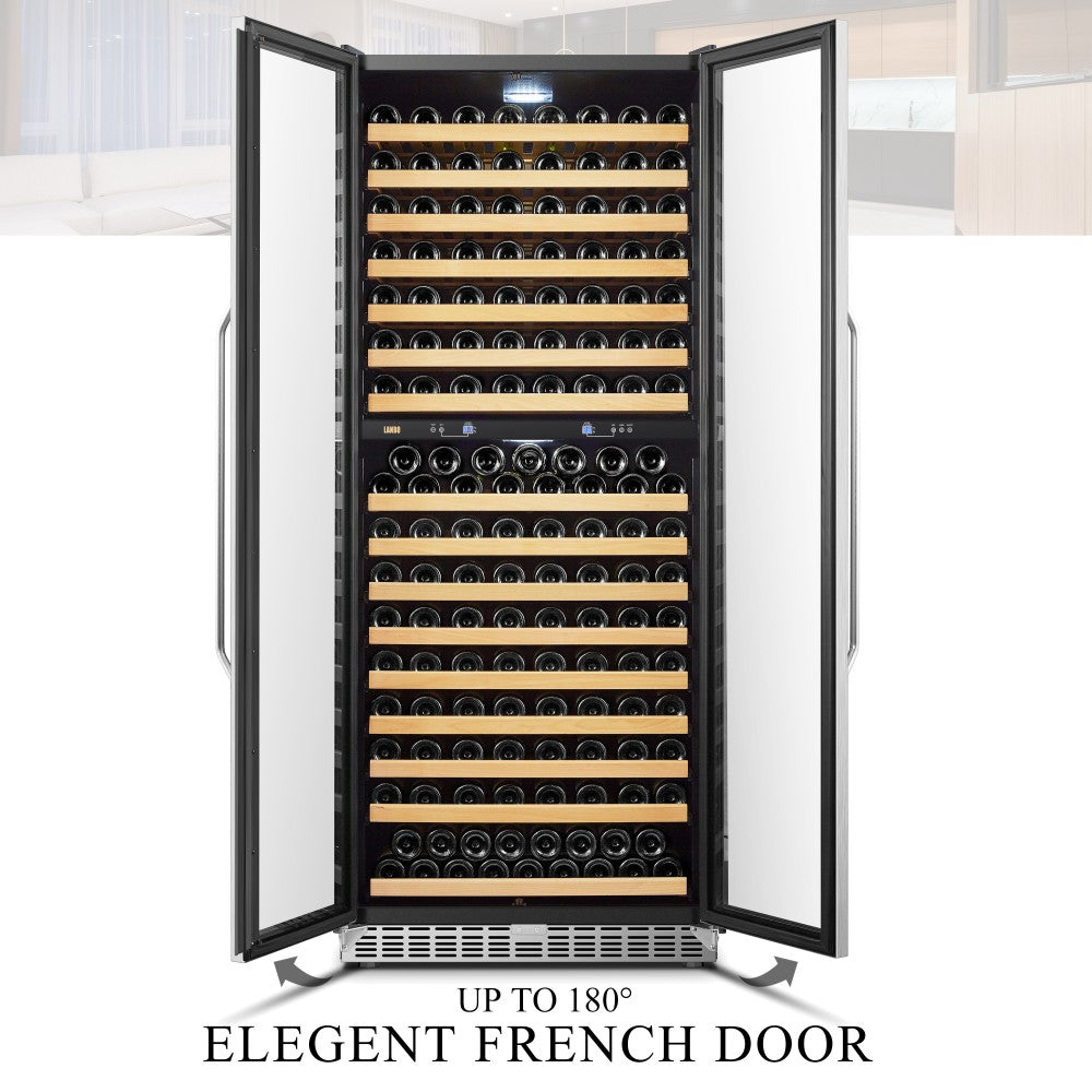 CC Lanbo Luxury 287 bottles dual zone wine cooler - LW328DD 8