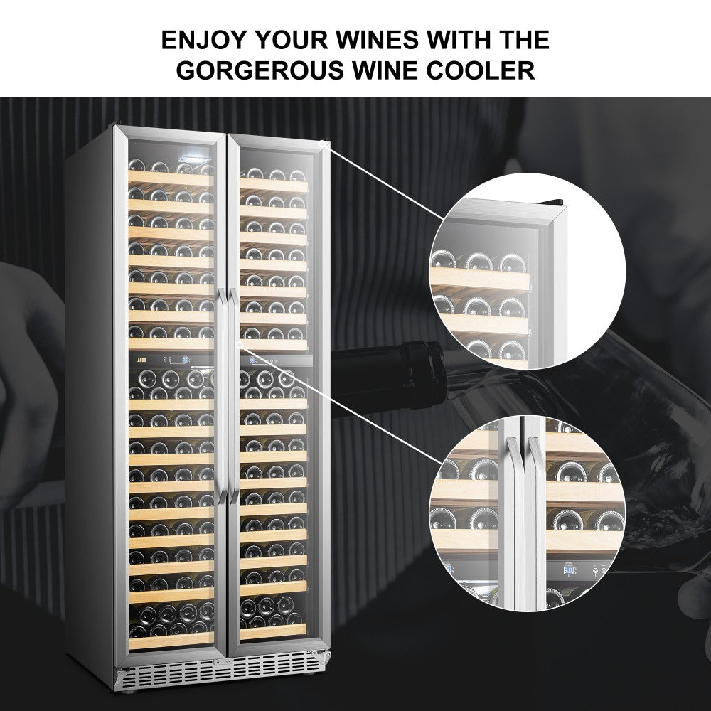 CC Lanbo Luxury 287 bottles dual zone wine cooler - LW328DD 6