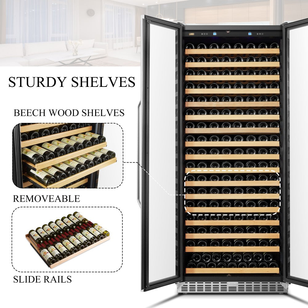 CC Lanbo Luxury 289 bottles dual zone wine cooler - LW328SD 10