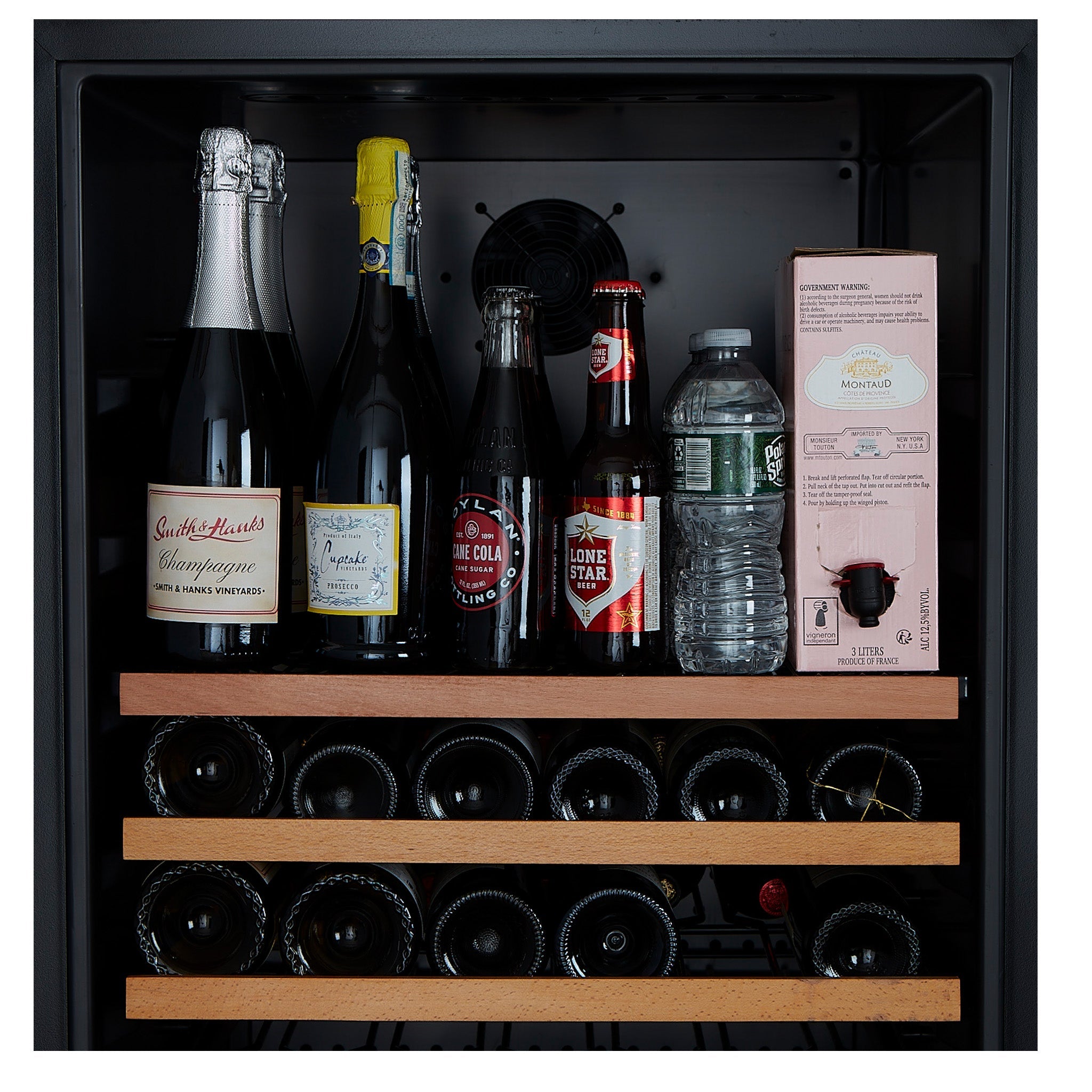 CC Smith & Hanks 166 Bottle Premium Dual Zone Stainless Steel Wine Refrigerator RE100041 5