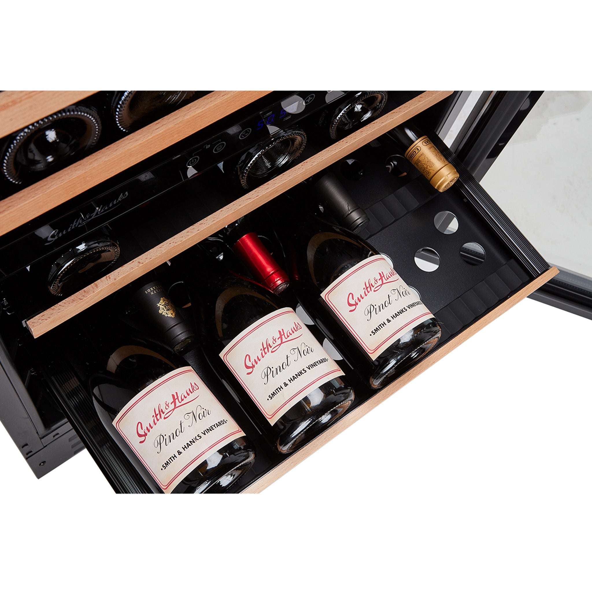 Smith & Hanks 46 Bottle Premium Dual Zone Under Counter Wine Cooler