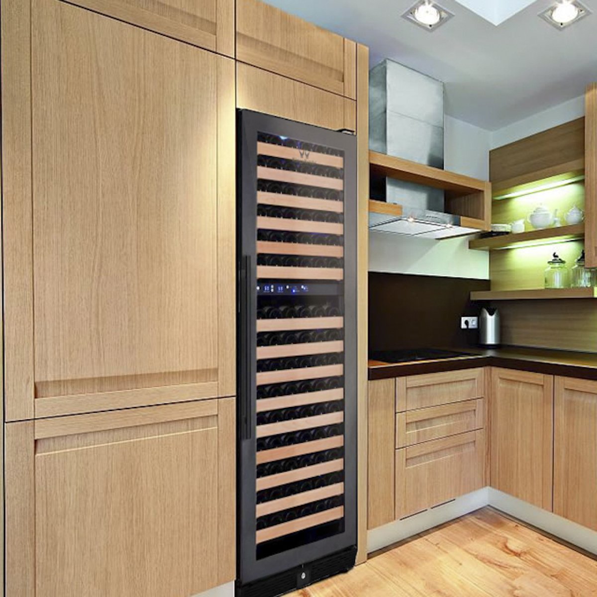 CC KingsBottle 164 Bottle Large Wine Refrigerator With Glass Door KBU170DX-FG RHH 8