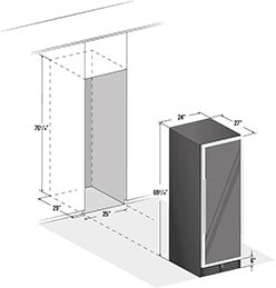 CC Smith & Hanks 166 Bottle Dual Zone Stainless Steel Wine Refrigerator RE100004 10