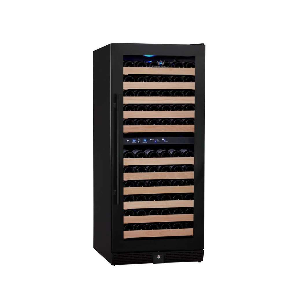 CC KingsBottle 100 Bottle Upright Dual Zone Wine Fridge For Home KBU100DX-SS RHH 3